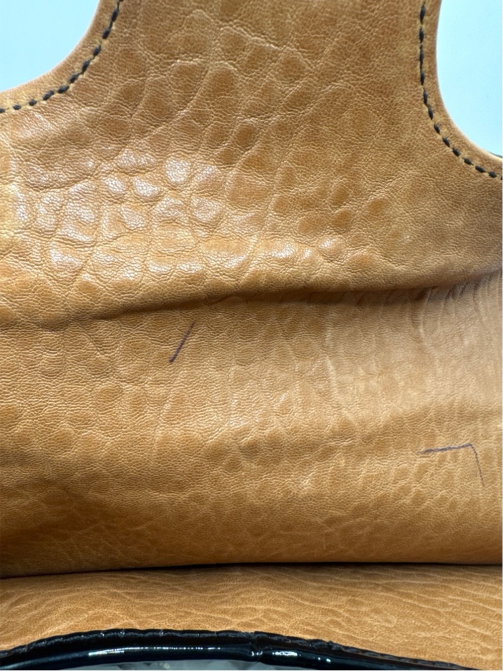 Fendi Brown Pebbled Leather Buckle Shoulder Bag Y2K Italy - Picture 8 of 11